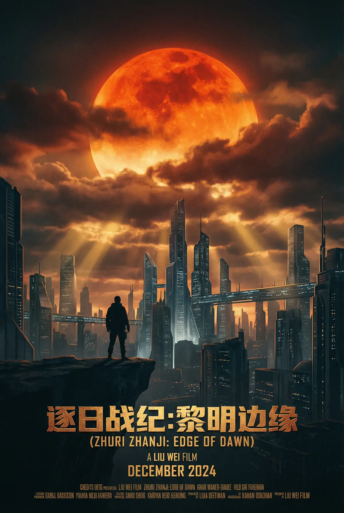 福建兄妹 出品科幻巨制《逐日战纪》电影海报