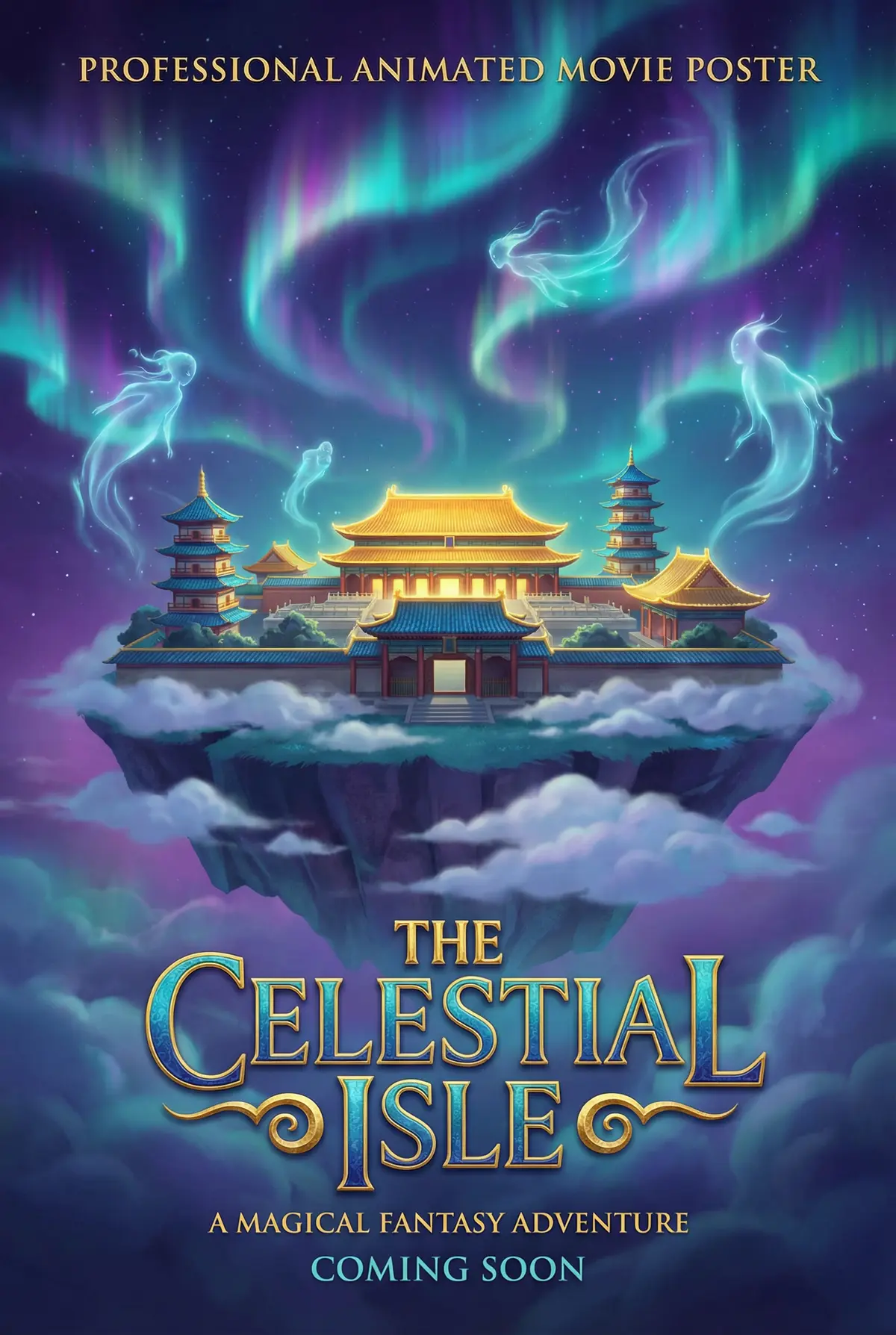 福建兄妹 出品动画奇幻片《灵境传说》电影海报
